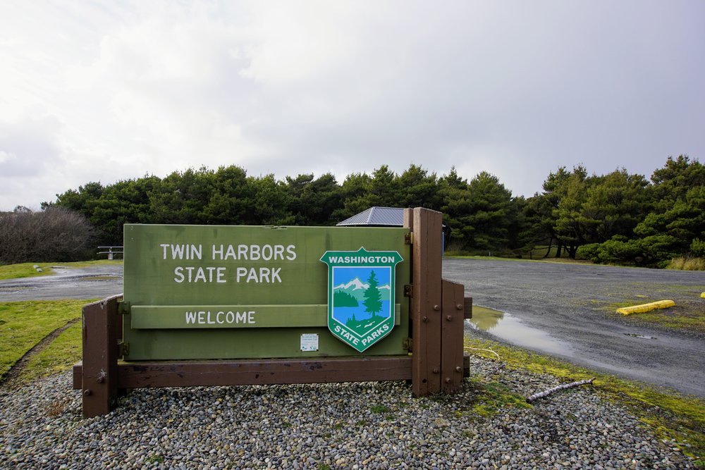 Day Use Parking Lot at Twin Harbors State Park
