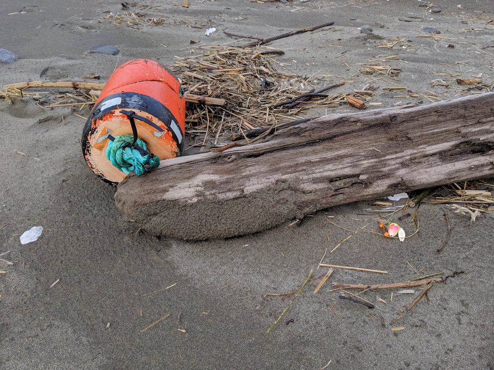 Washed up items from the Pacific