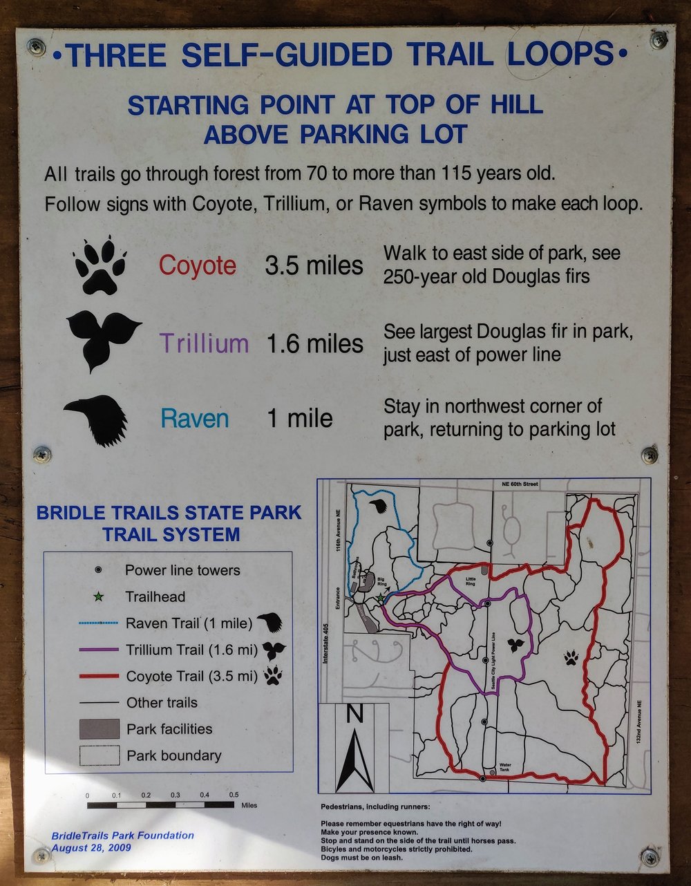 Map of trail system