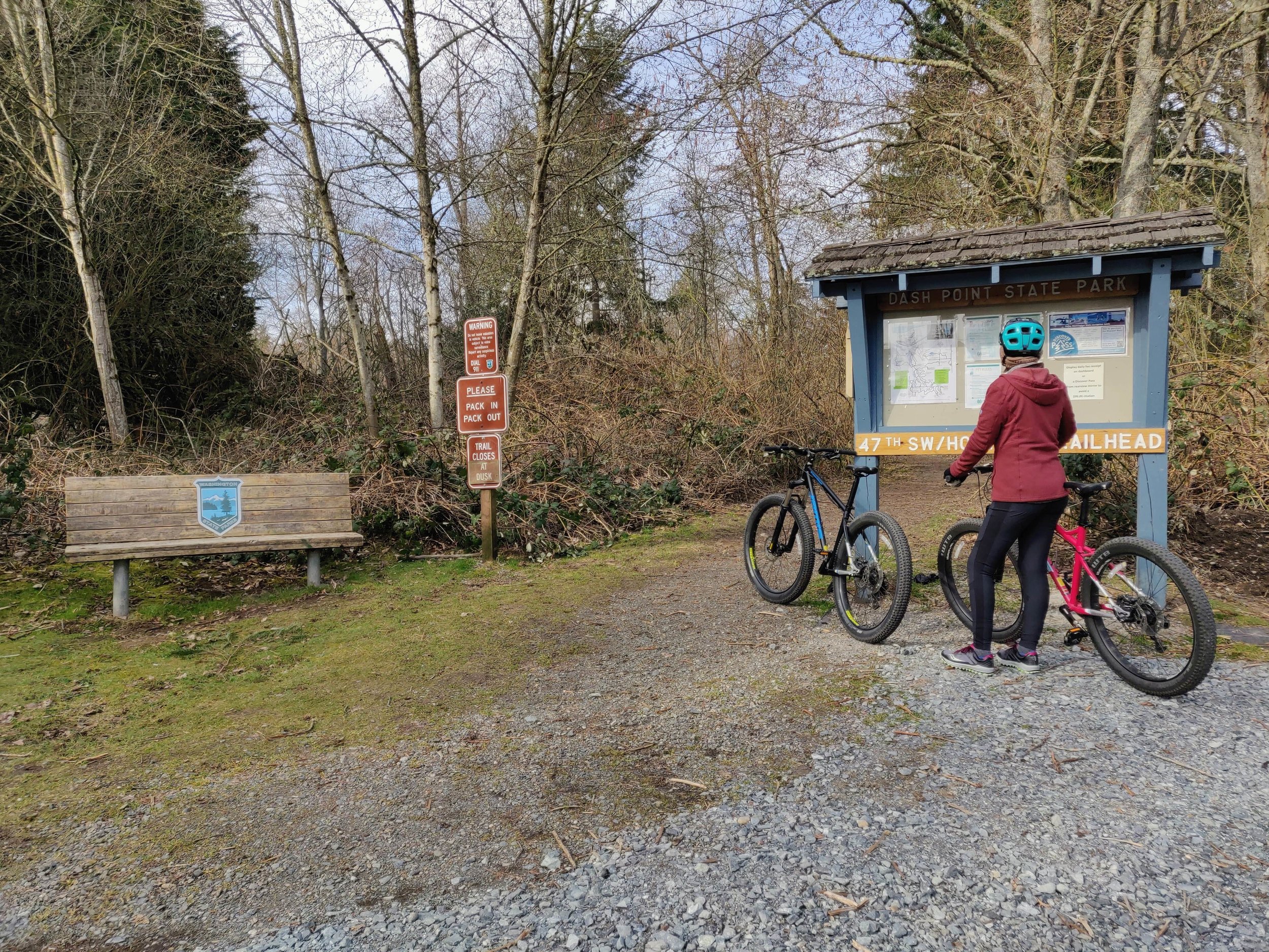 Bike trailhead at Dash Point State Park.jpg