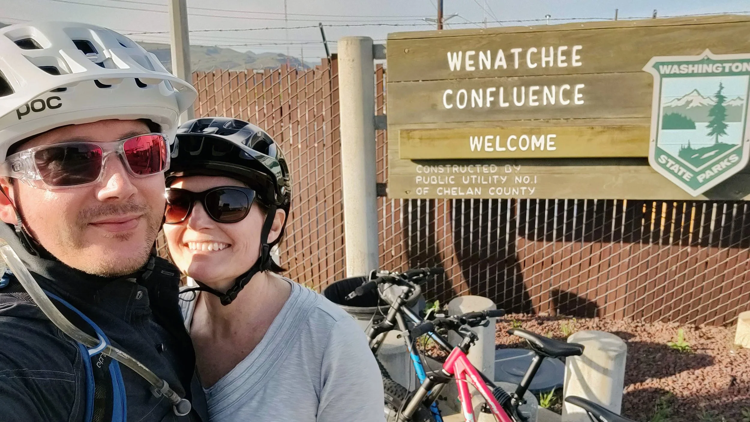 Welcome sign to Wenatchee Confluence State Park