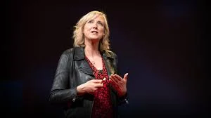  Carole Cadwalladr giving TEDx talk 