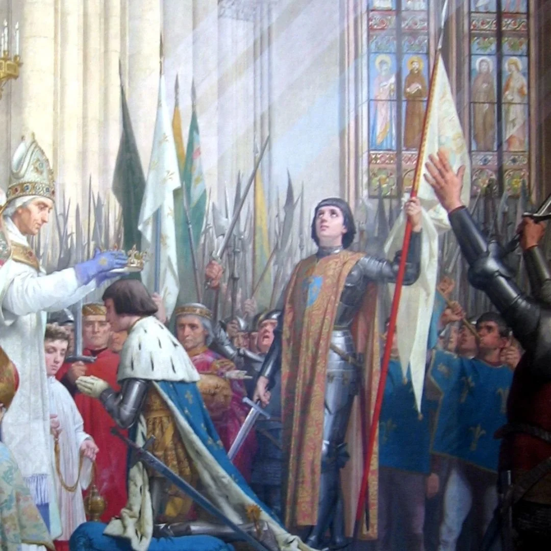  ‘Coronation of Charles VII in Reims in the presence of Joan of Arc’ by E.-Lenepveu 