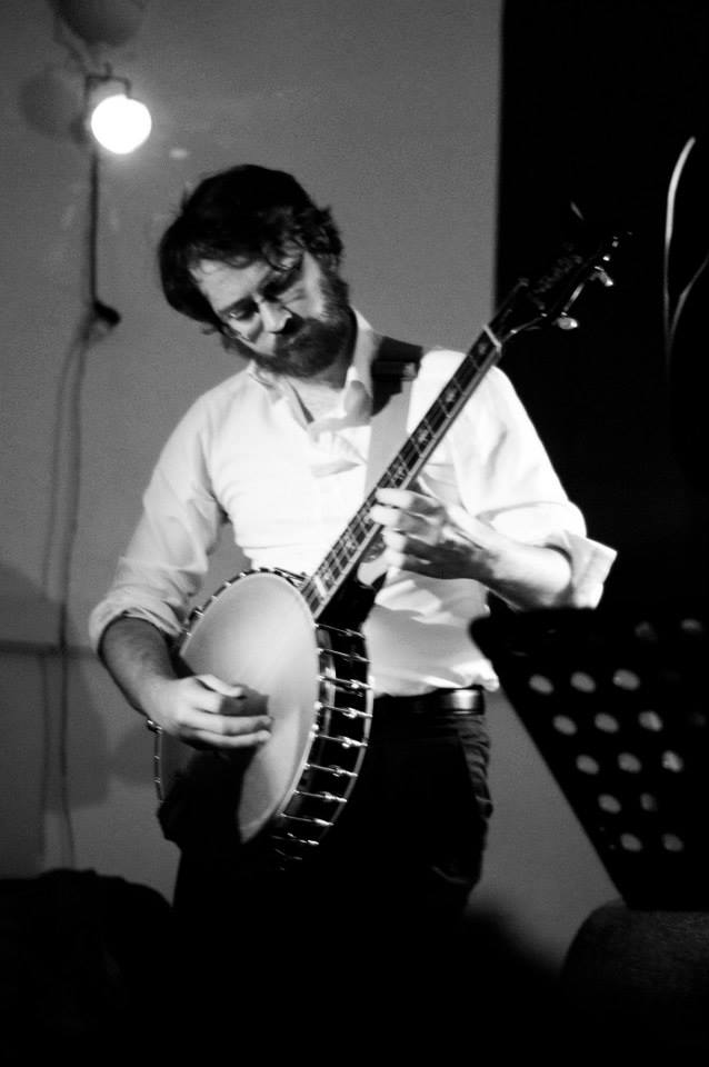 Some cello banjo at the launch of Laura and Susie's album Meremba. Photo by Shay Tobin