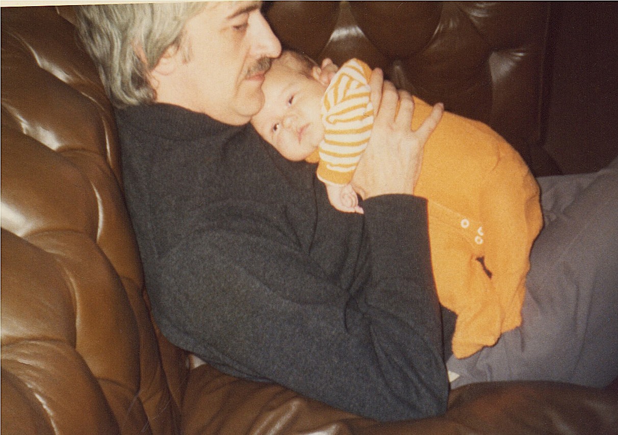 Kenneth MacMillan with his daughter Charlotte 1973