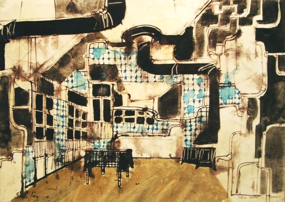 Set drawing for Miss Julie ©Barry Kay Archive
