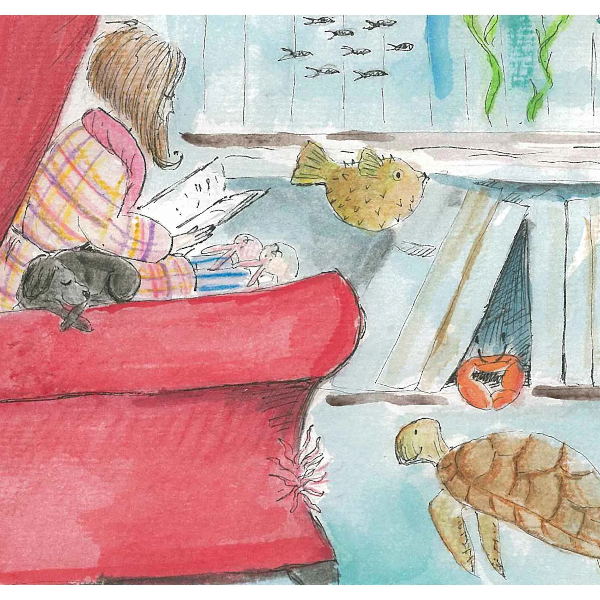 Immerse yourself in books childrens imagination series wall art print close up
