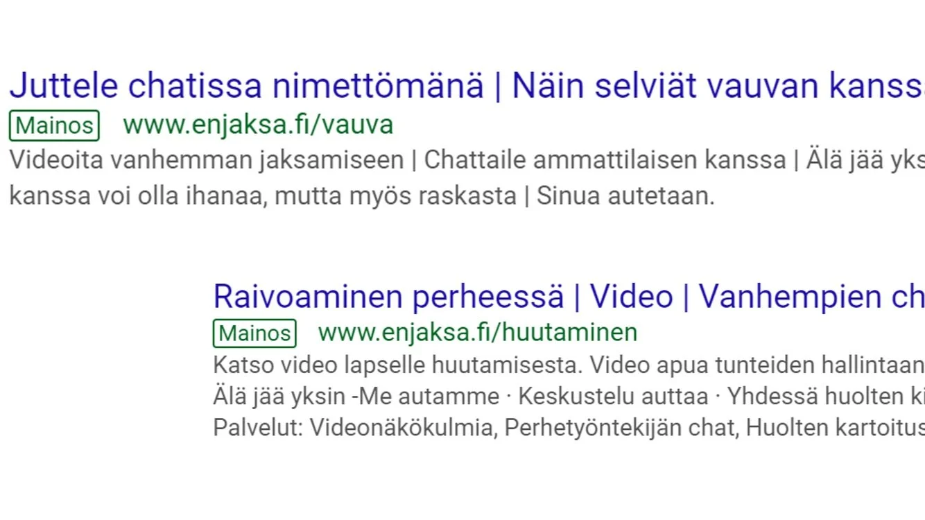 Sähköinen perhekeskus auttaa jo ennen kuin ymmärrät mikä on huolena