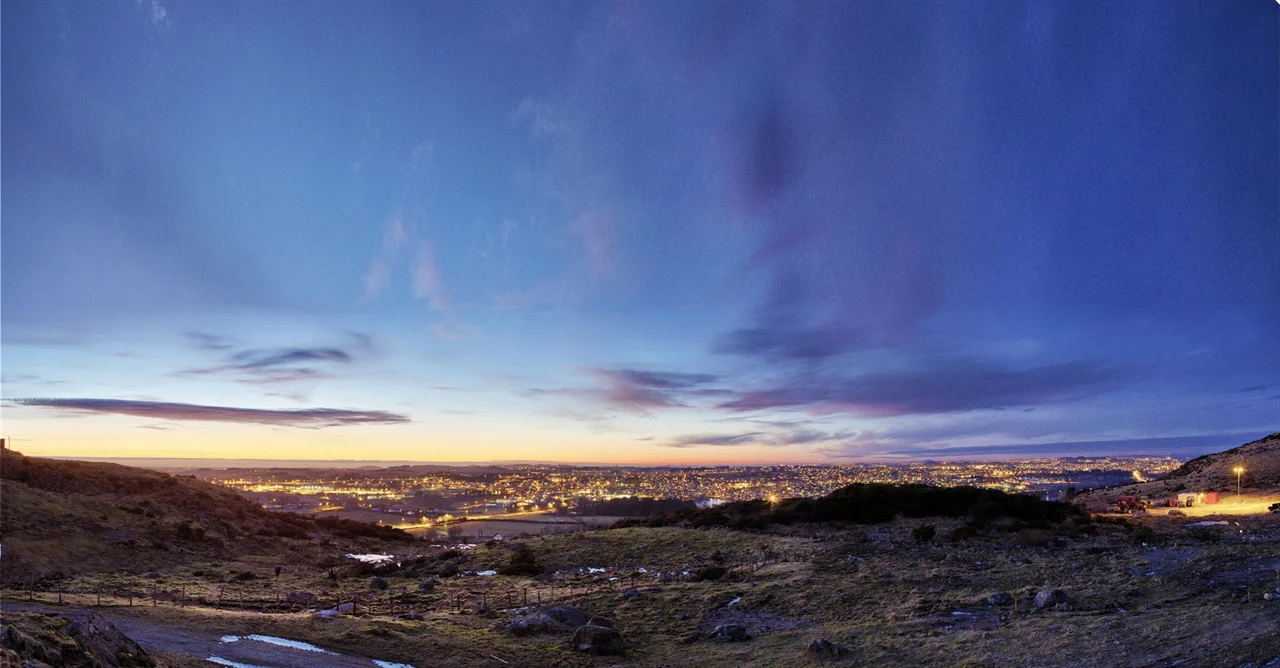 Sandnes by night