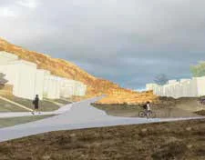 Mest sannsynlig kan de første boligene stå klare i Kodlidalen på Ålgård om et par års tid. Foto: Link Arkitektur