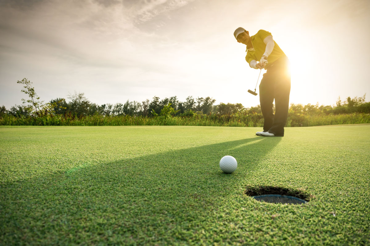 Golfbane kun få minutter unna.
