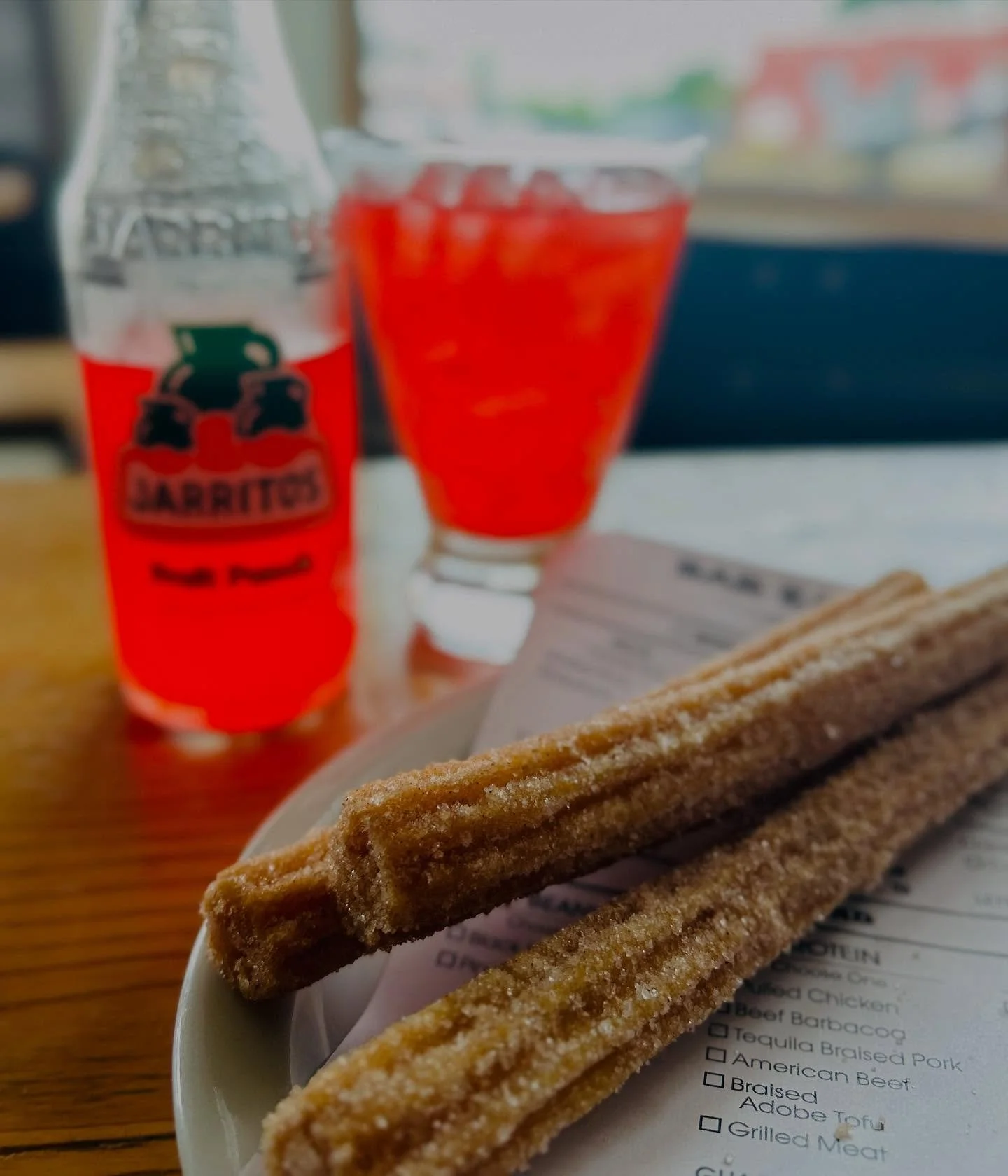 Looking for a sweet treat? Our churros tossed in cinnamon and sugar hit the spot. Enjoy with one of our many flavored Jarritos sodas.