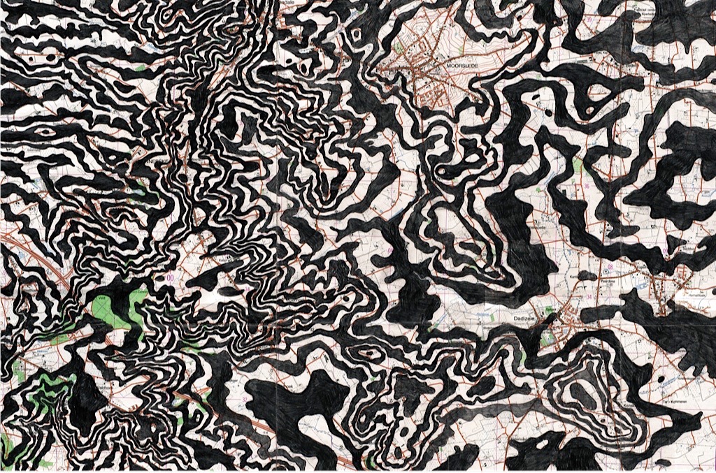 Digitais de Deus, Martaque 1987 (pencil on map)