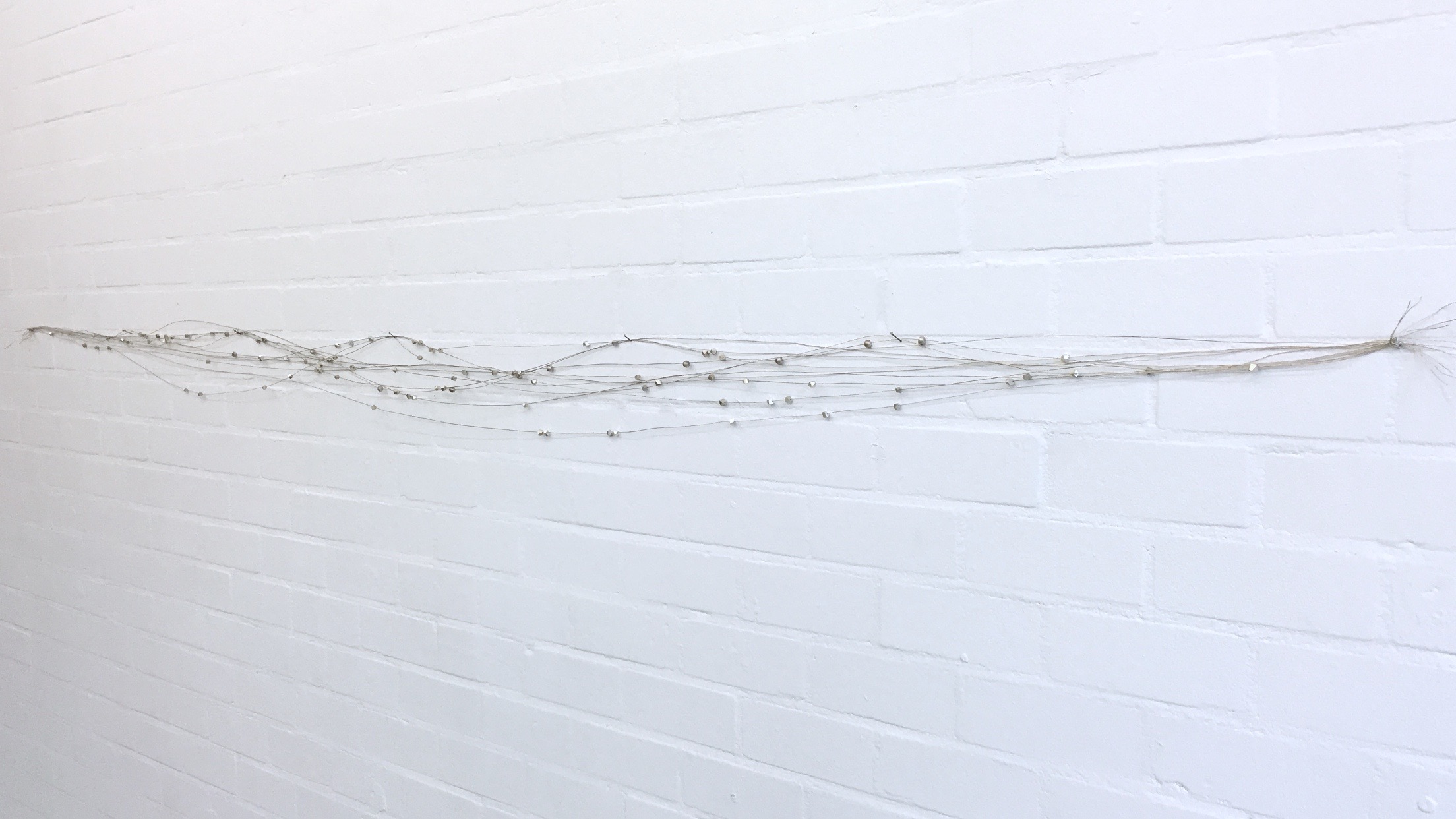 io/io/io/io,&nbsp;roib,&nbsp;Délia Sheehy, and Marcella.B (silver wire, and silver pearls), 2015. detail,&nbsp;&nbsp;Joey Ramone Gallery, Rotterdam. photo: Paulo Sudo.