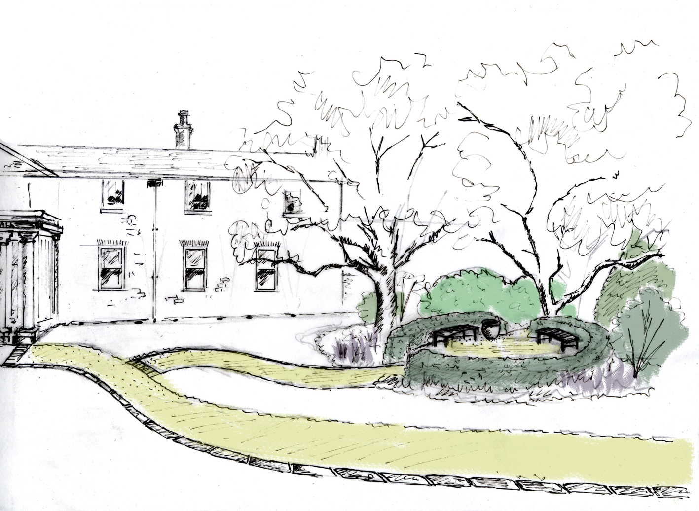 Eves & Lewis Landscape Design Concept for Whitworh Hall