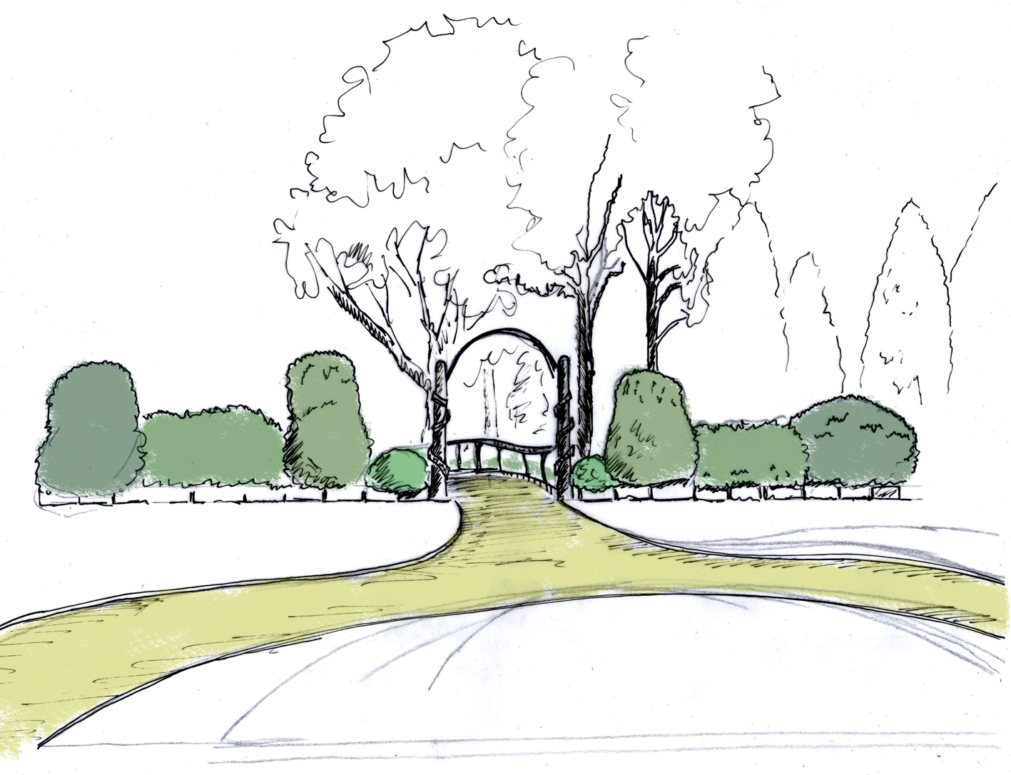 Eves & Lewis Landscape Design Concept for Whitworth Hall Hotel