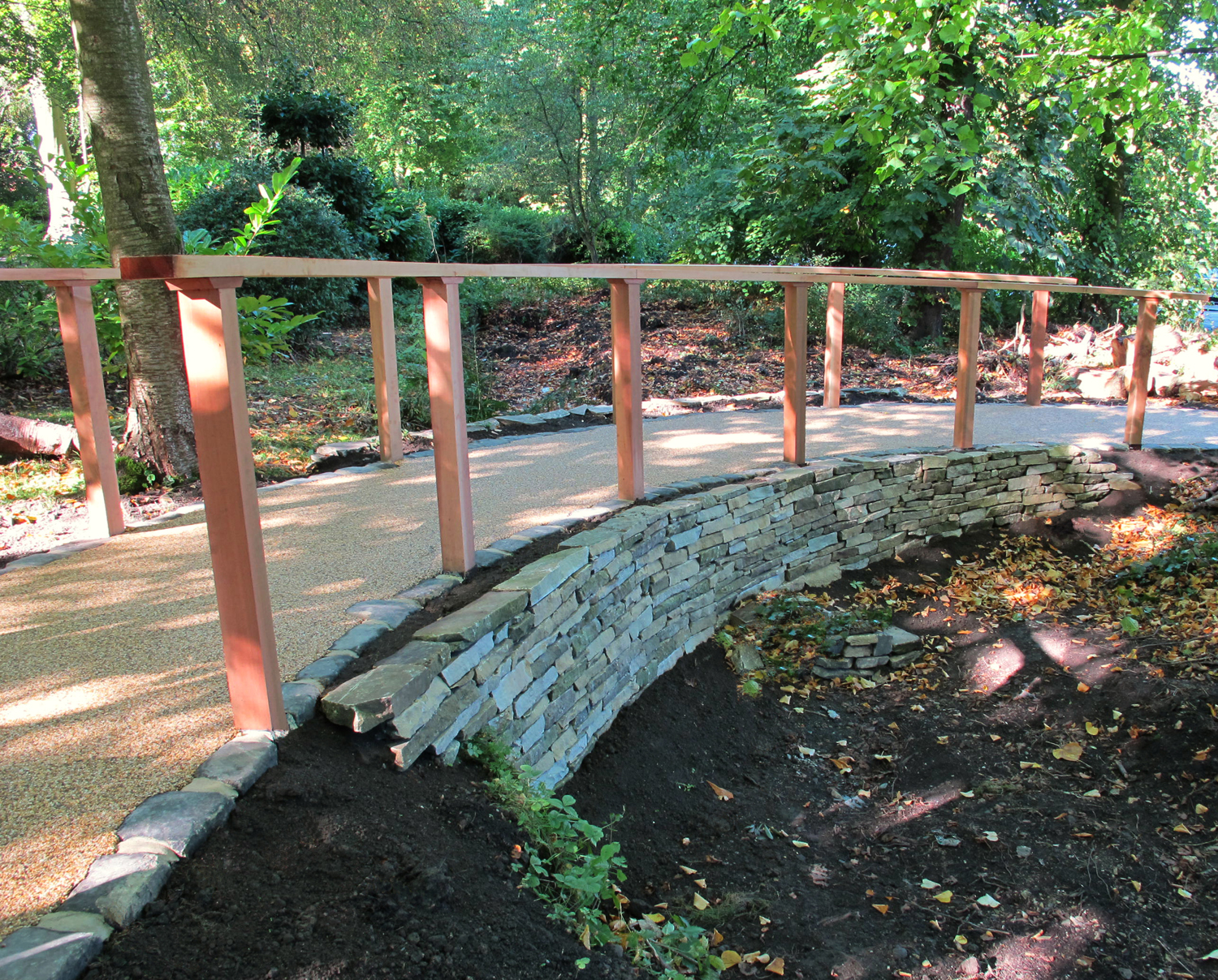 New Pathway & Cedar Hand Rail