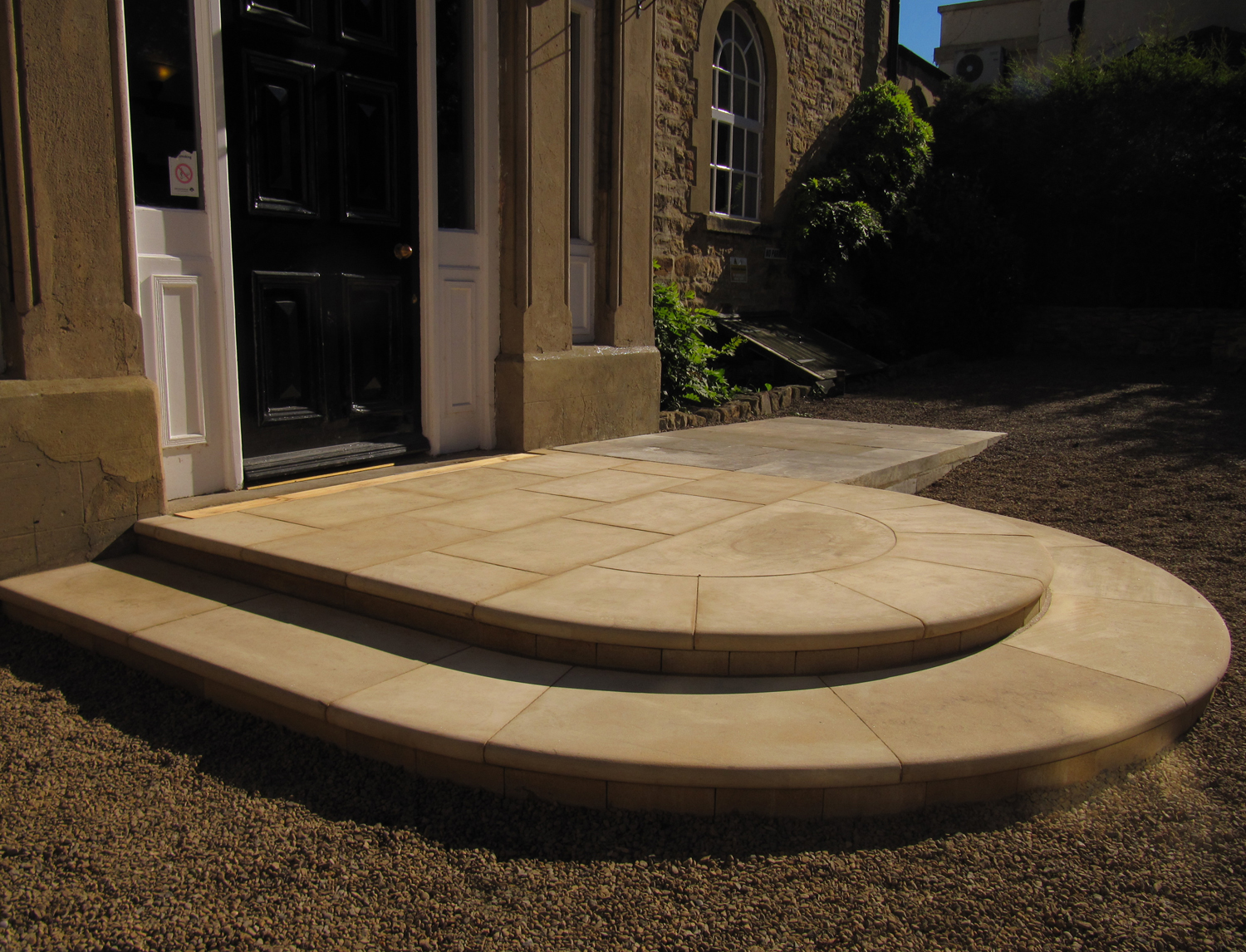 Curved Sandstone Steps, Whitworth Hall, Durham