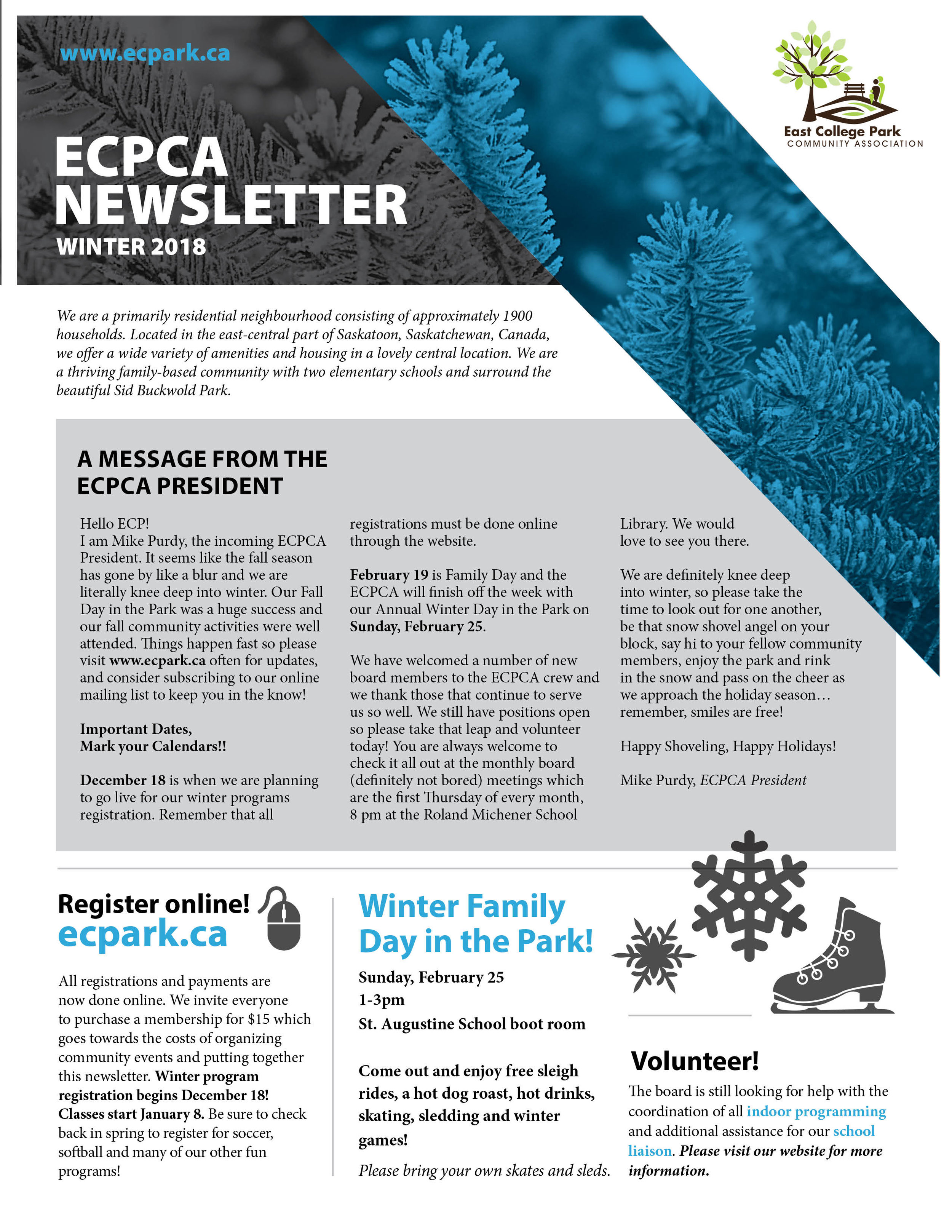 Winter 2017-2018 Newsletter