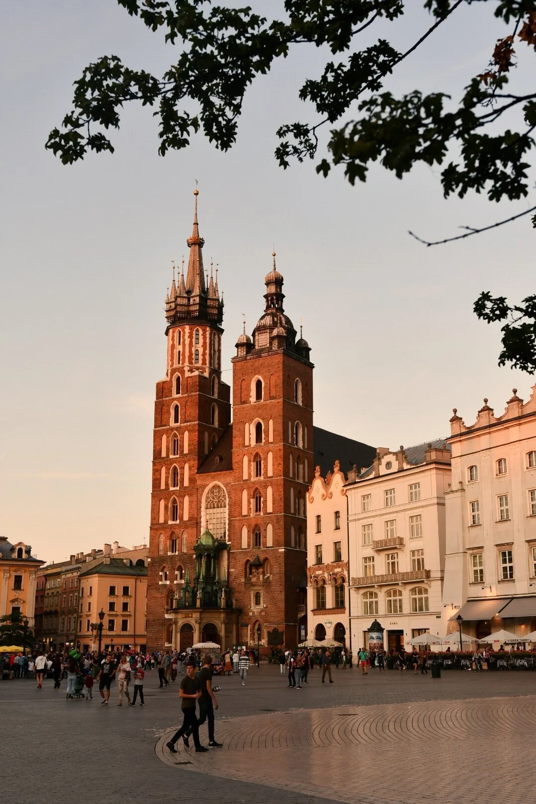 Hovedtorget i Krakows gamleby