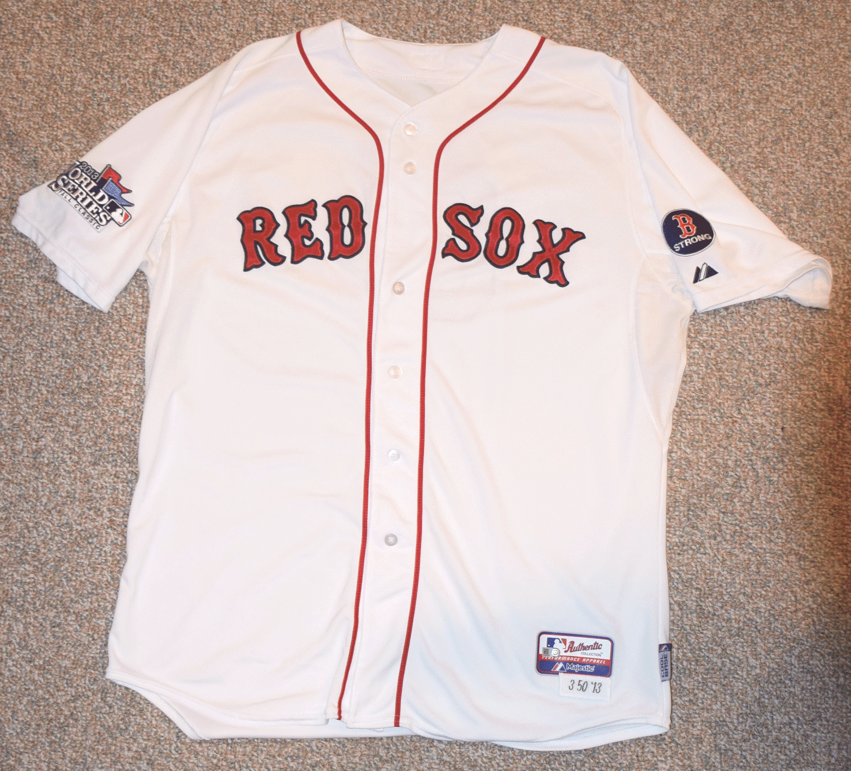 David Ross 2013 WS Game 1 Jersey