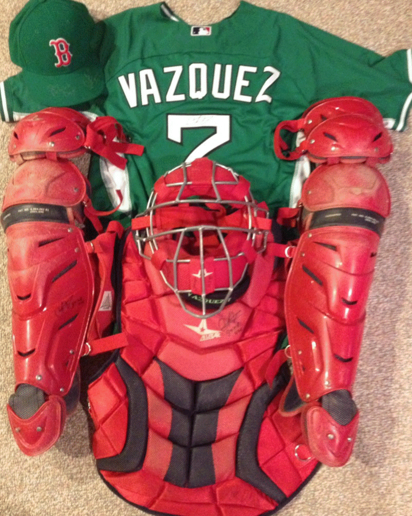 christian vazquez catchers gear