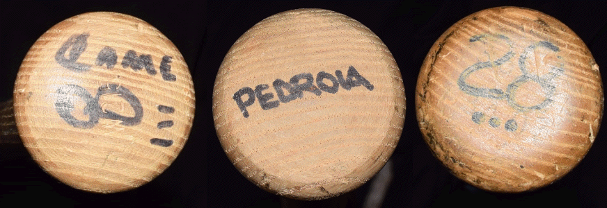 Bat knobs for Yaz, Dustin Pedroia and Rob Deer