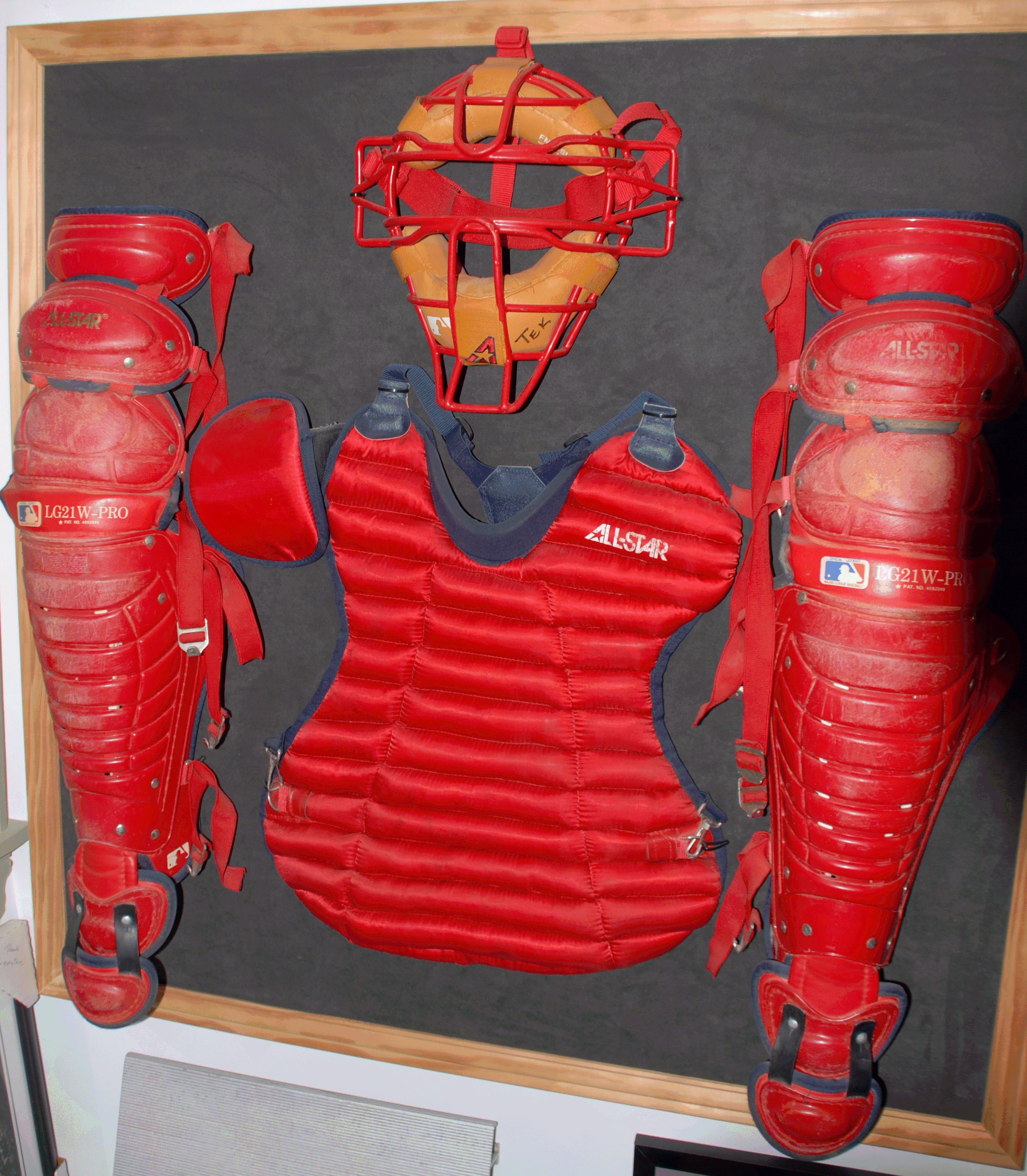Varitek 1 Catchers Gear .gif