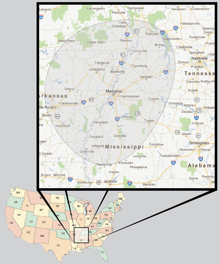Best-Wade Delivery Area