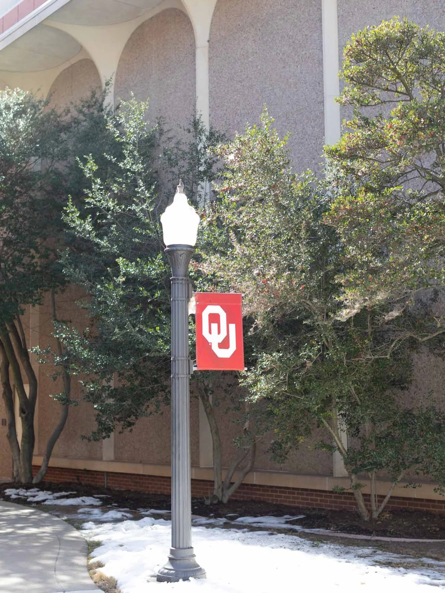 As the last bits of snow fade, this street lamp stands as a symbol of clarity and connection on the OU campus.

With nearly 20 years in photography, I capture the moments that matter&mdash;graduations, engagements, and the milestones that define us. 