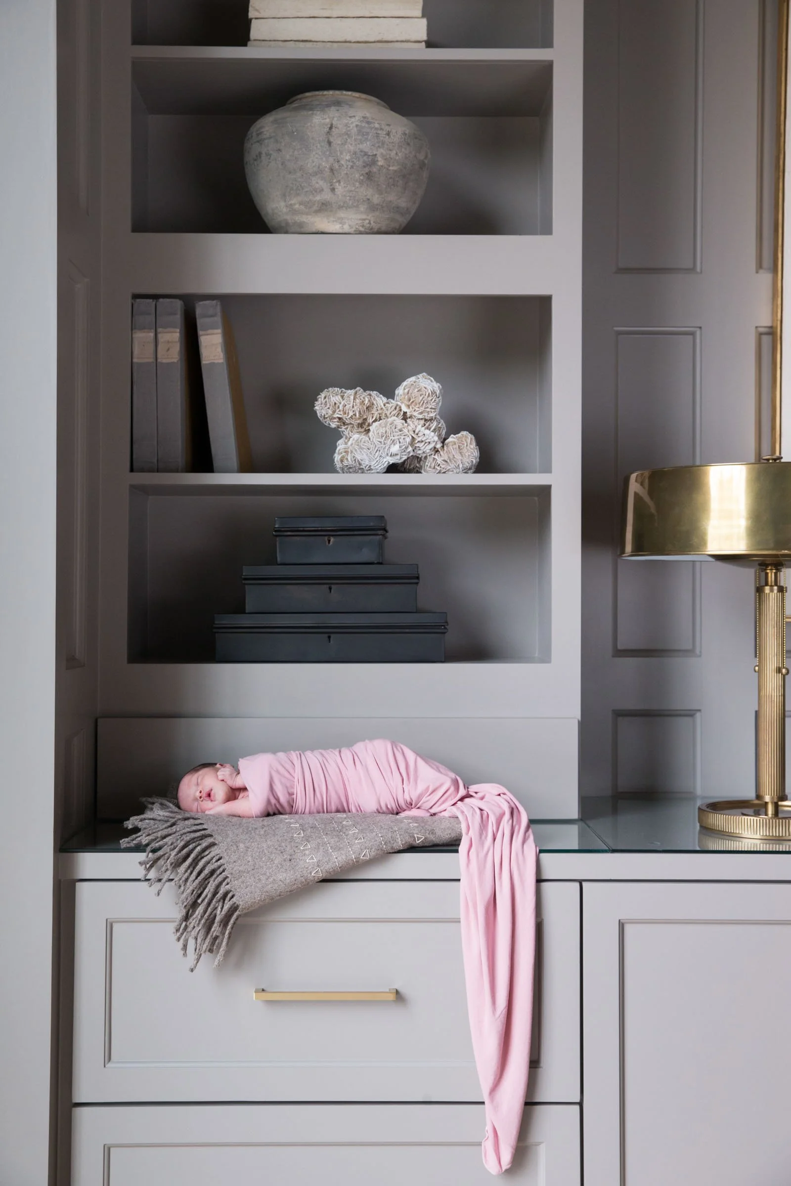 Lifestyle newborn photography in Nichols Hills