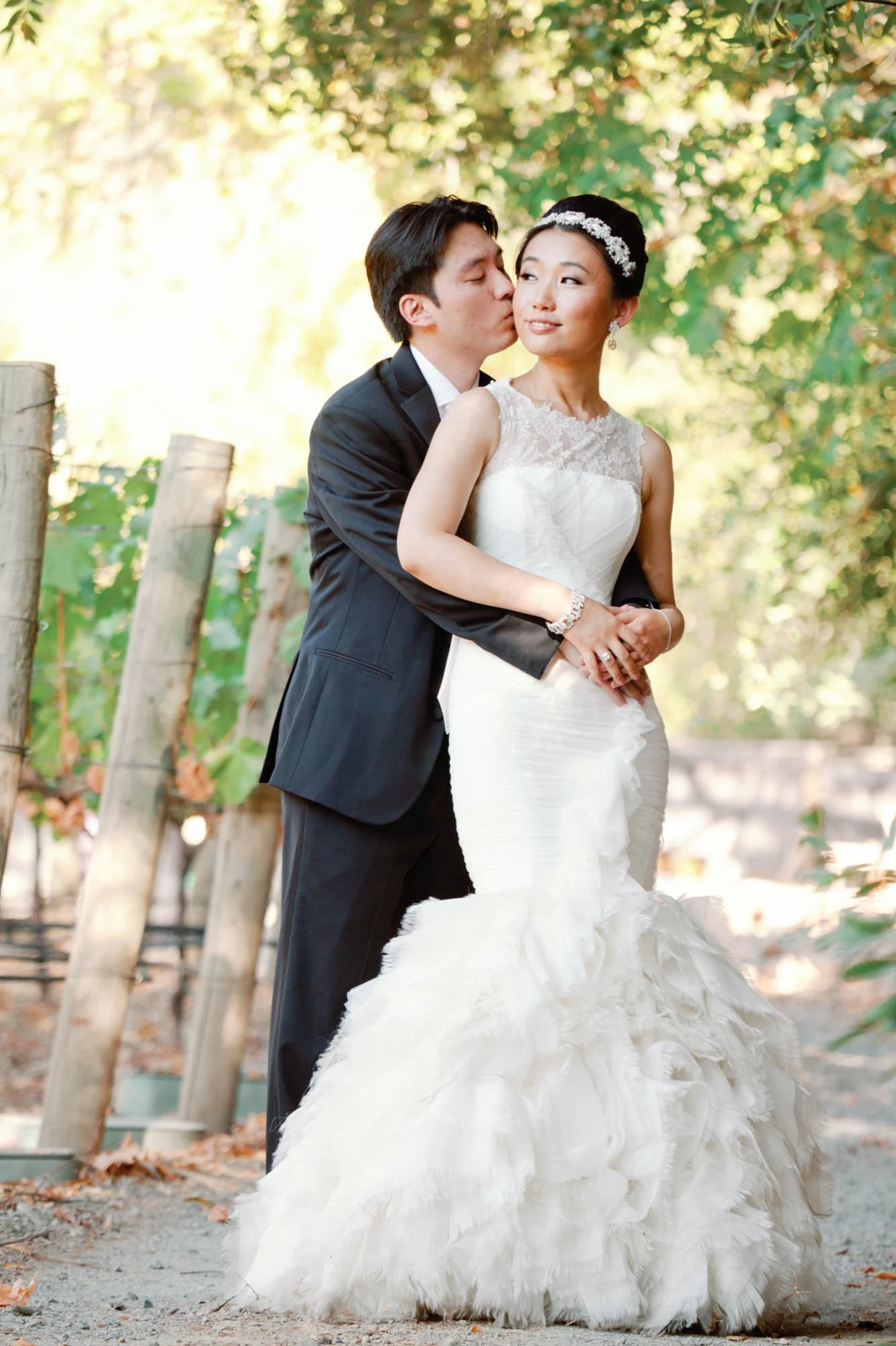 Napa vineyard wedding photographed by an international destination wedding photographer