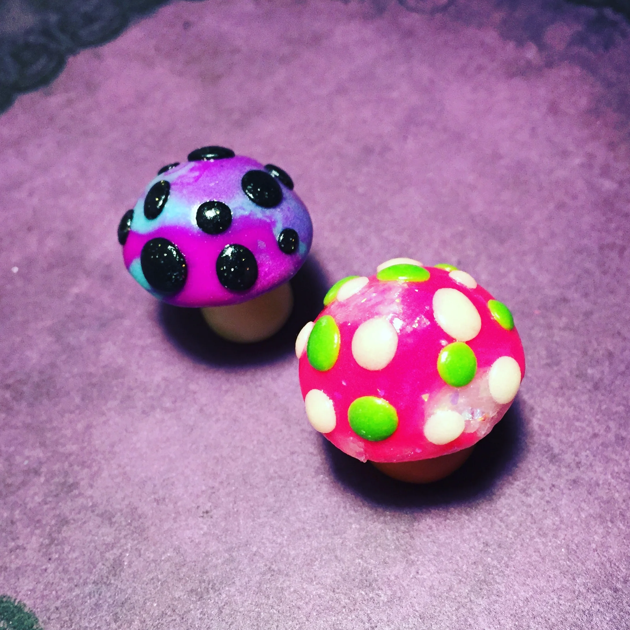 Mini Glow In The Dark Terrarium Fairy Garden 'Shrooms