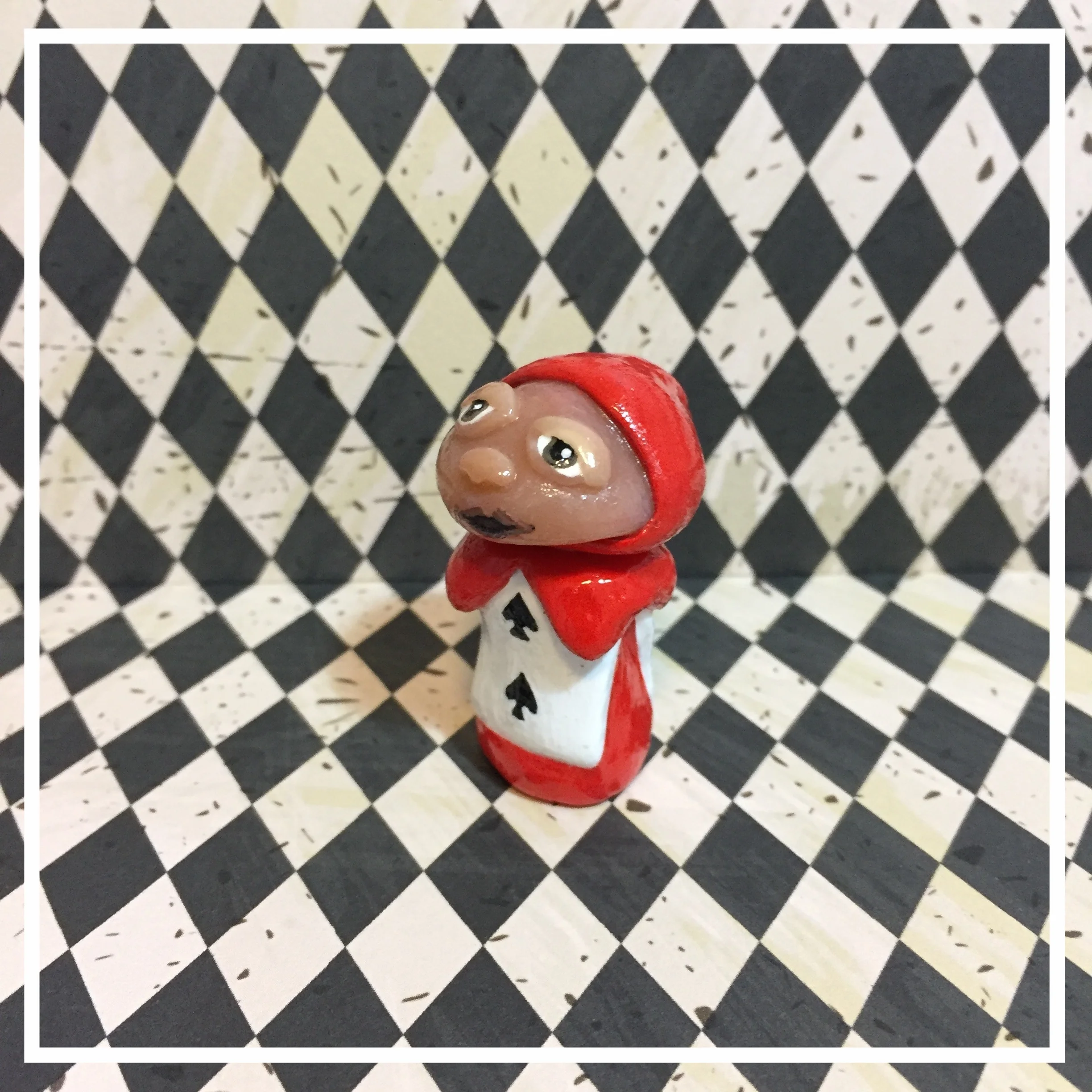 Card Soldier 'Shroom Sculpture