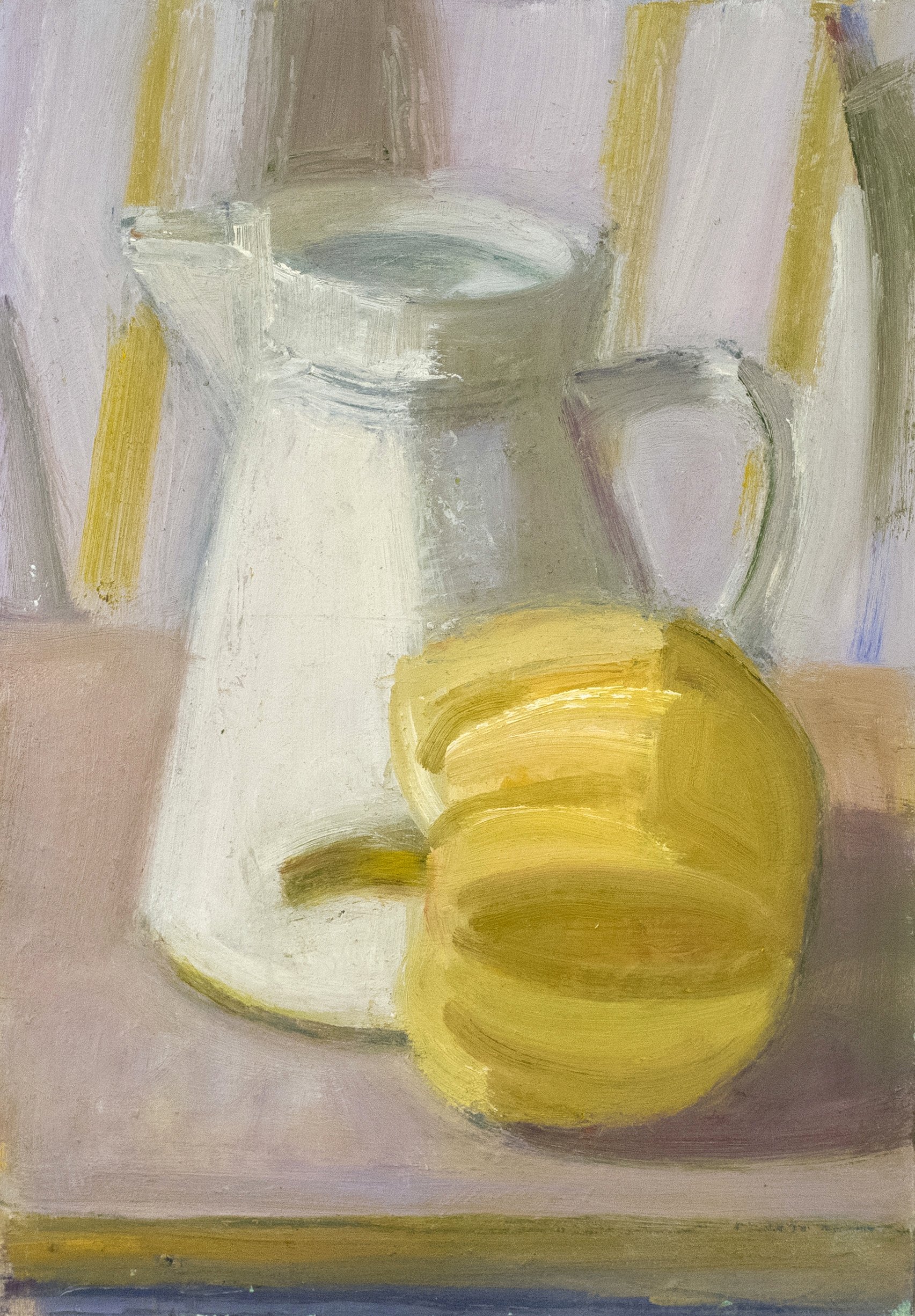   Pitcher and Squash , c. 2006, oil/panel, 10 x 7 in. (Private collection) 