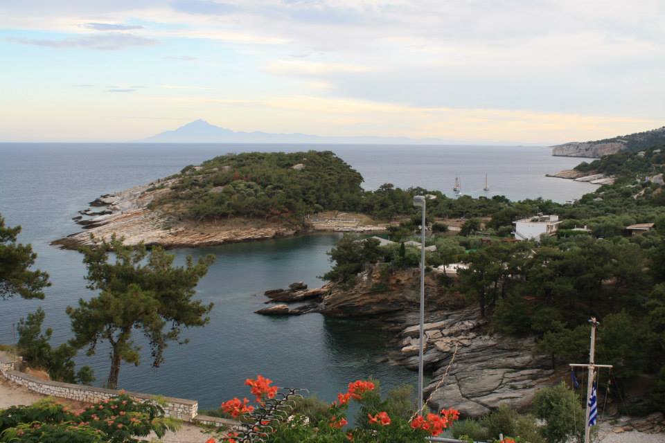 The island of Aliki, Thassos. View from my room.