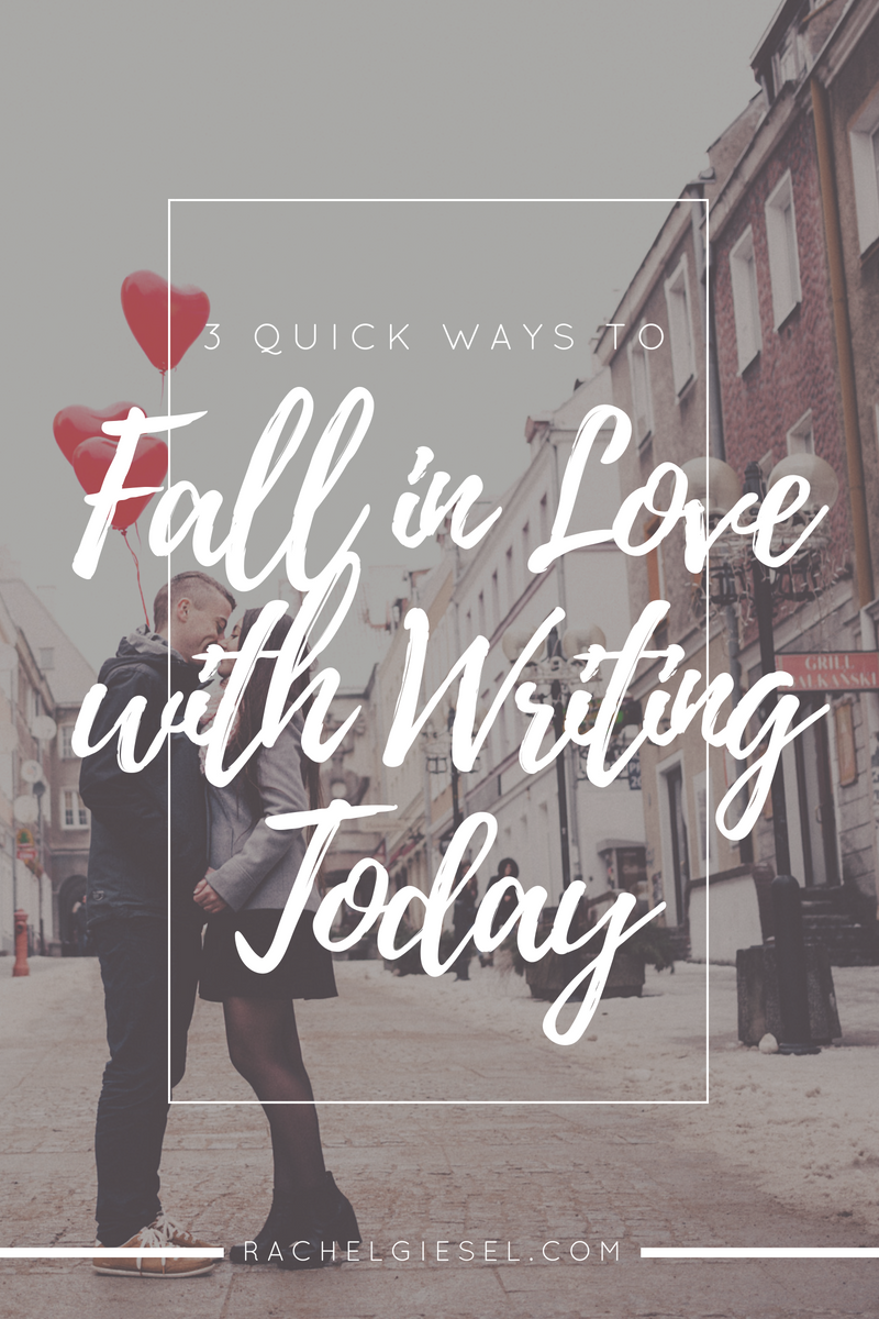 You love writing, but how often do you show it? Often, we just get so busy, and then you and your writing life hit a rough patch. But you can turn that around and strengthen your love simply by choosing to invest the time. You're the only one that can strengthen your relationship with writing. It starts by taking small, consistent actions each day. Here's three ways you can get started right now, today. These aren't new ideas you've never heard before. But they are tested and true ideas that work. It's up to you to choose to love writing. Will you do it? Click through to read the post and get started!