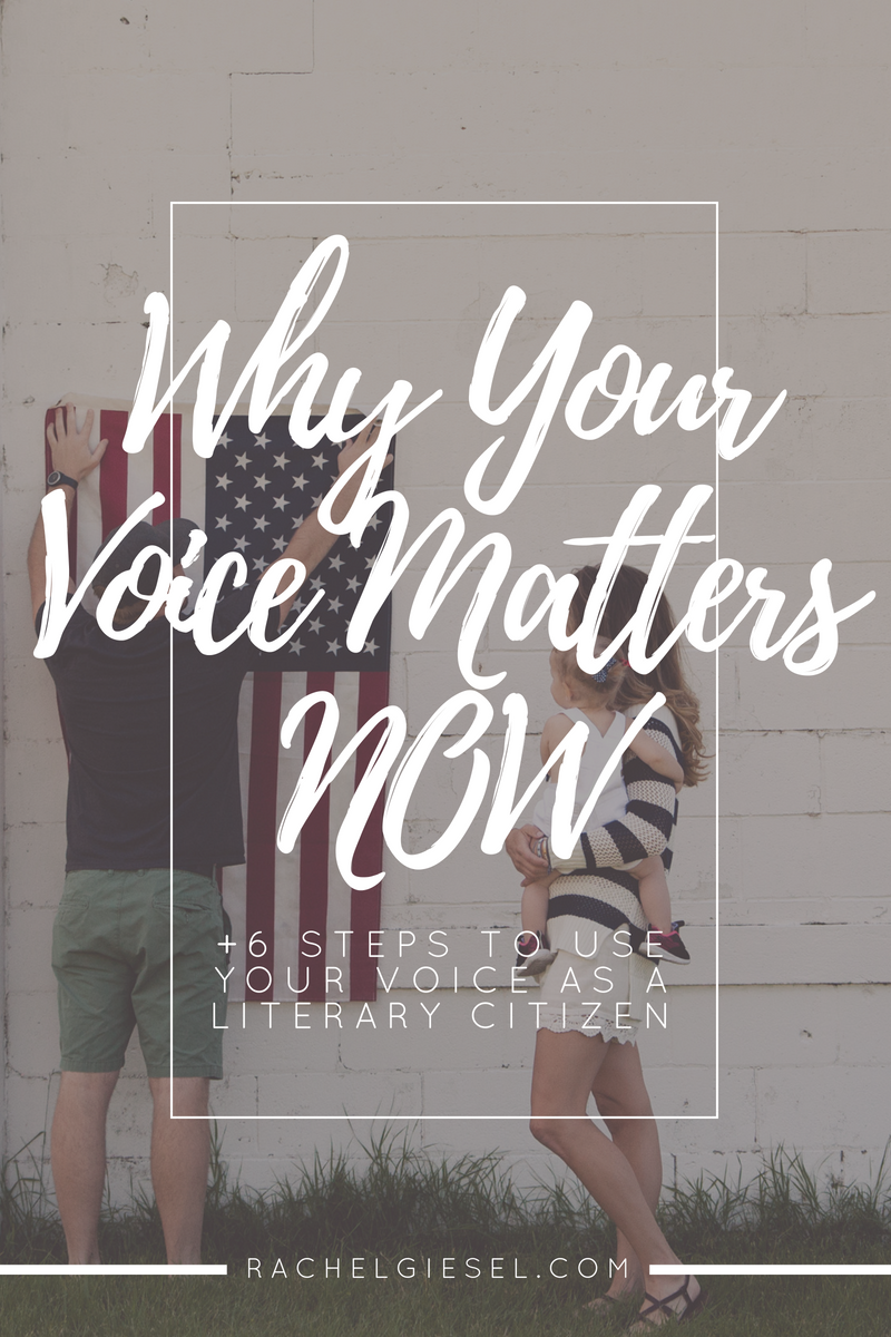 Your voice matters. Your voice mattered yesterday. Your voice matters today. And your voice matters tomorrow. Your voice is important. It deserves to be heard. Your stories deserve to be told. You and this whole writing thing are necessary. Especially in a world full of controversial political conversations. Especially in a divided country. Especially when others are spouting out hate. We're getting a little political, but it's necessary in order for you to share your unique and beautiful truths with your unique and beautiful voice. Click through to read the whole post.