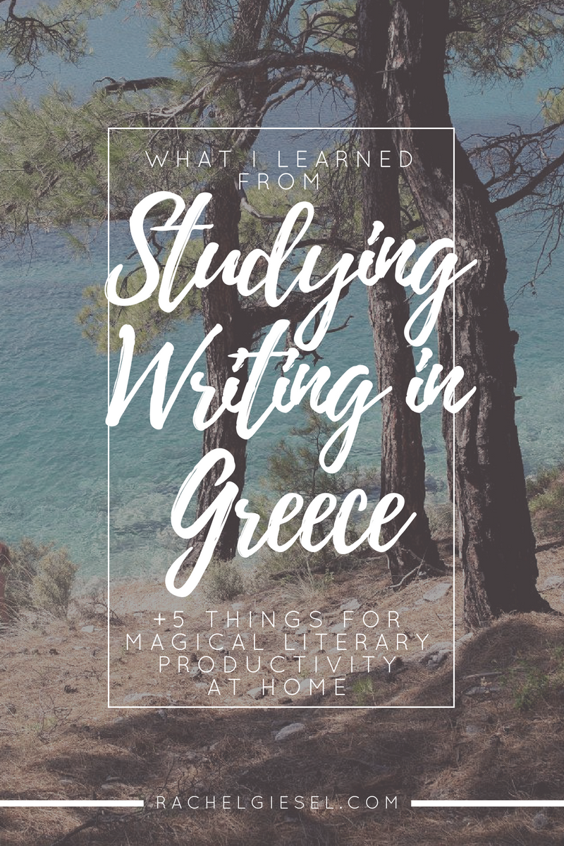 The most productive time of my writing life was spent on a rural island in Greece called Thassos. It was literary magic. But when I returned home, my writing suffered. I needed to find a way to recreate the amazing writing productivity in my own backyard. I thought I needed the island, but I really needed a structured freedom to write, a life inspiring enough to write about, time to let my brain be free, good books to study, and a community to guide and inspire me. These are the necessary ingredients to a productive writing life. And these are what YOU need if you want to make a productive writing life for yourself. Click through to read the whole post!