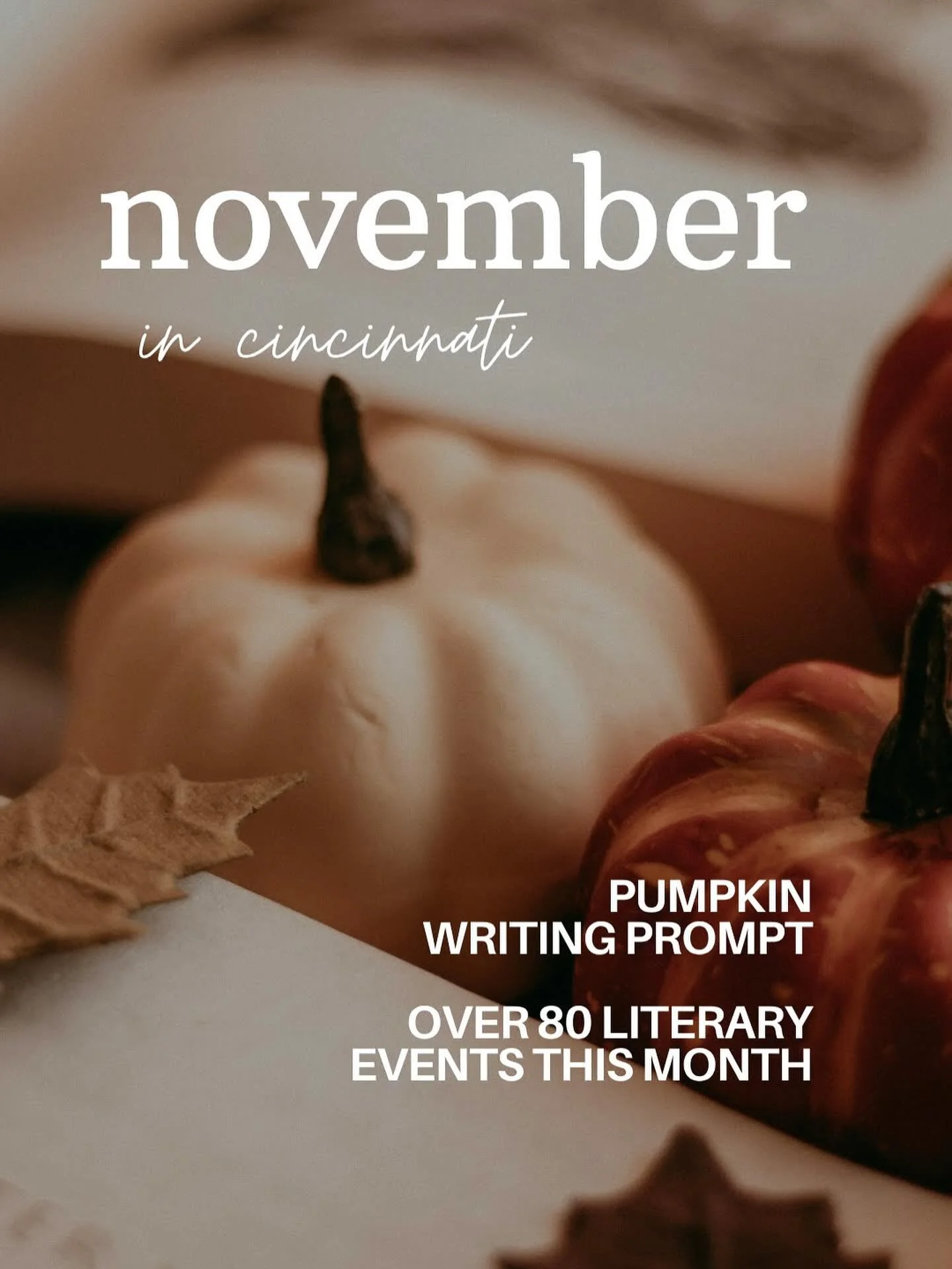 ✨write here in cincinnati✨ turns one year old this month! I&rsquo;ve loved collecting and curating this list of literary events around the city this past year, and am always amazed at how many awesome things we do to celebrate reading and writing. In