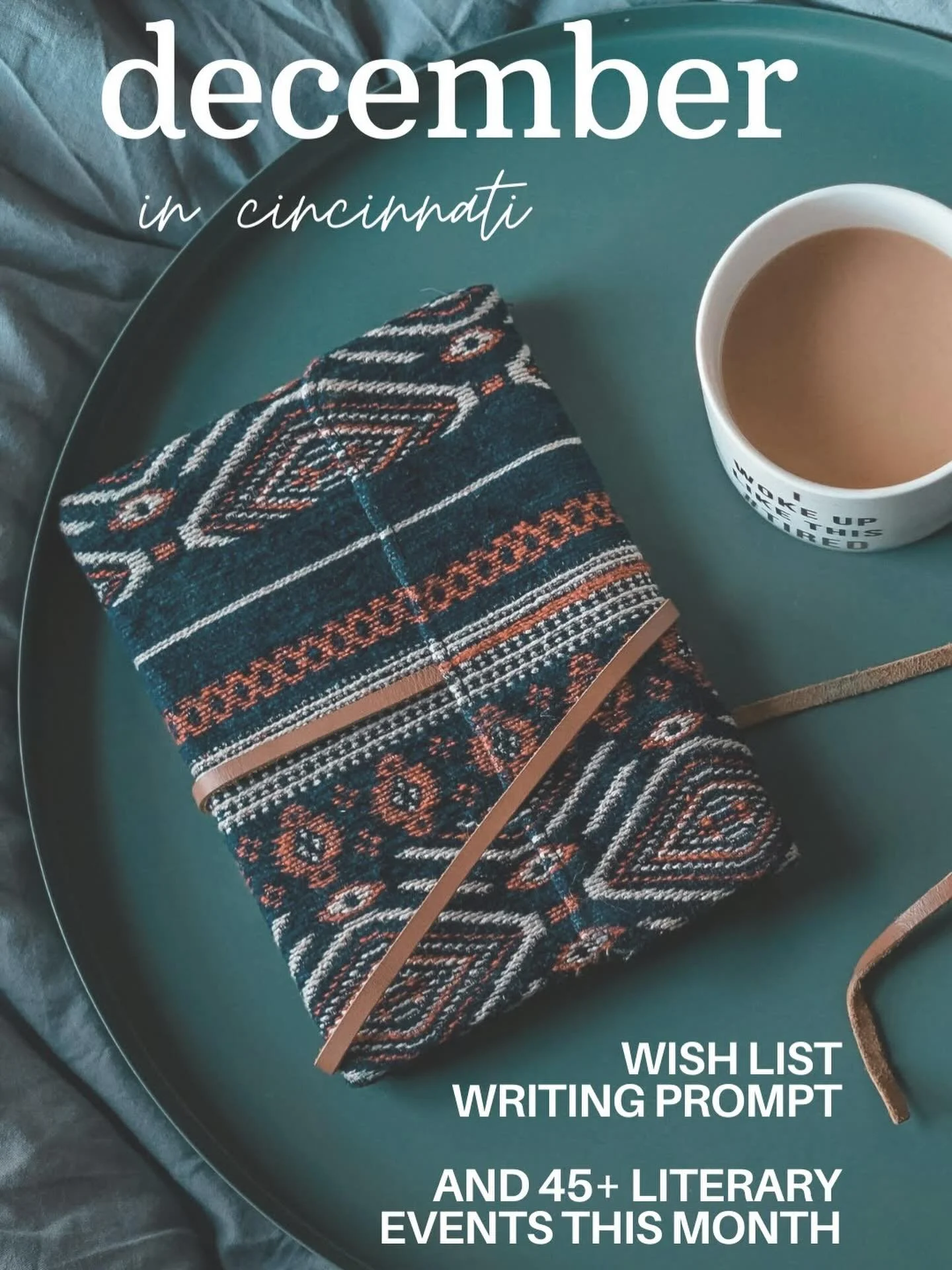 December&rsquo;s edition of ✨write here in cincinnati✨ is out now! Featuring a wish list writing prompt and over 45 literary events around the city this month. Made wish all my best wishes for a holiday season that&rsquo;s cozy and literary! ☕️❄️