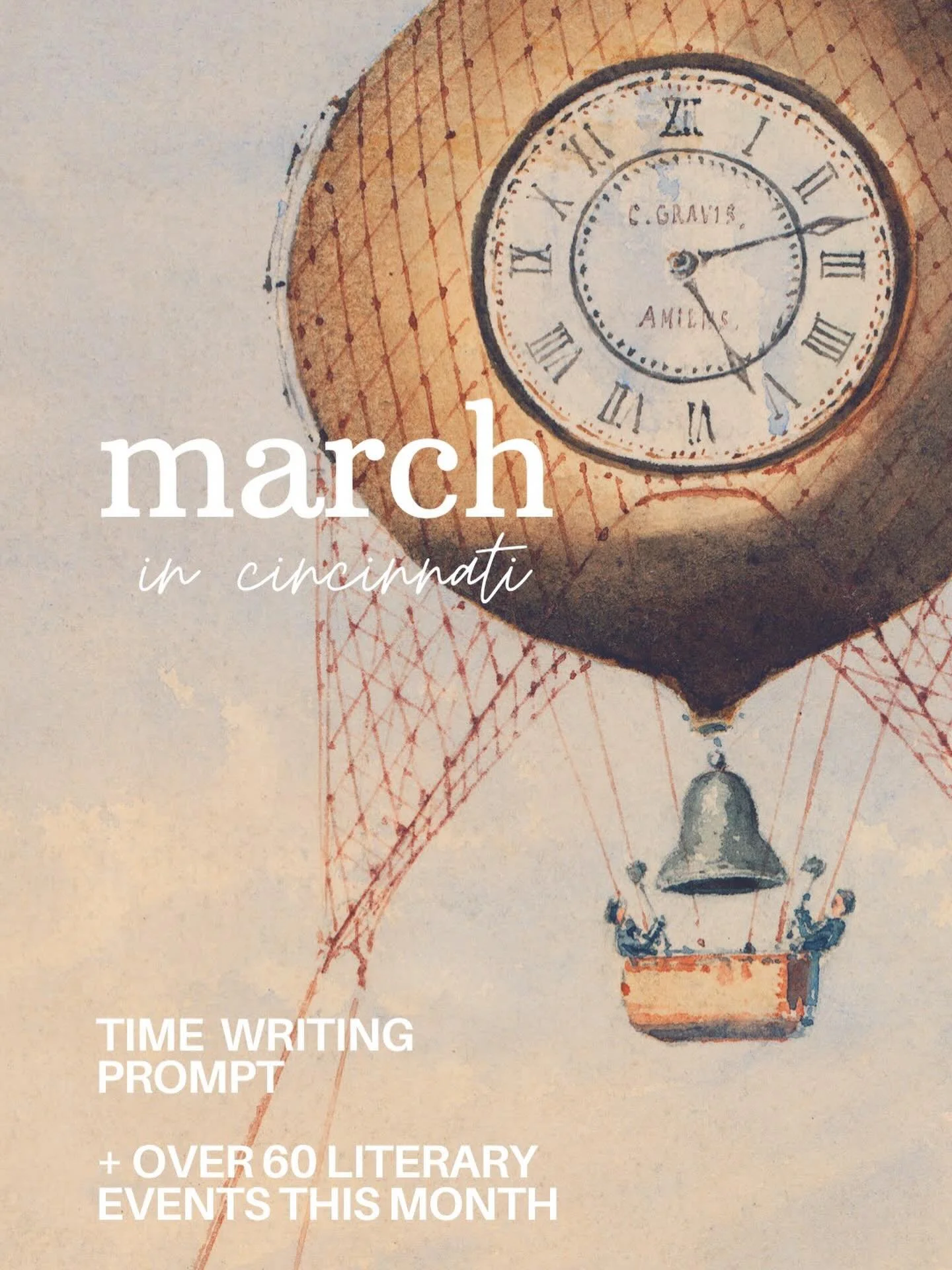 March&rsquo;s edition of ✨write here in cincnnati✨ is now live! Featuring a writing prompt about time and over 60 literary events this month.