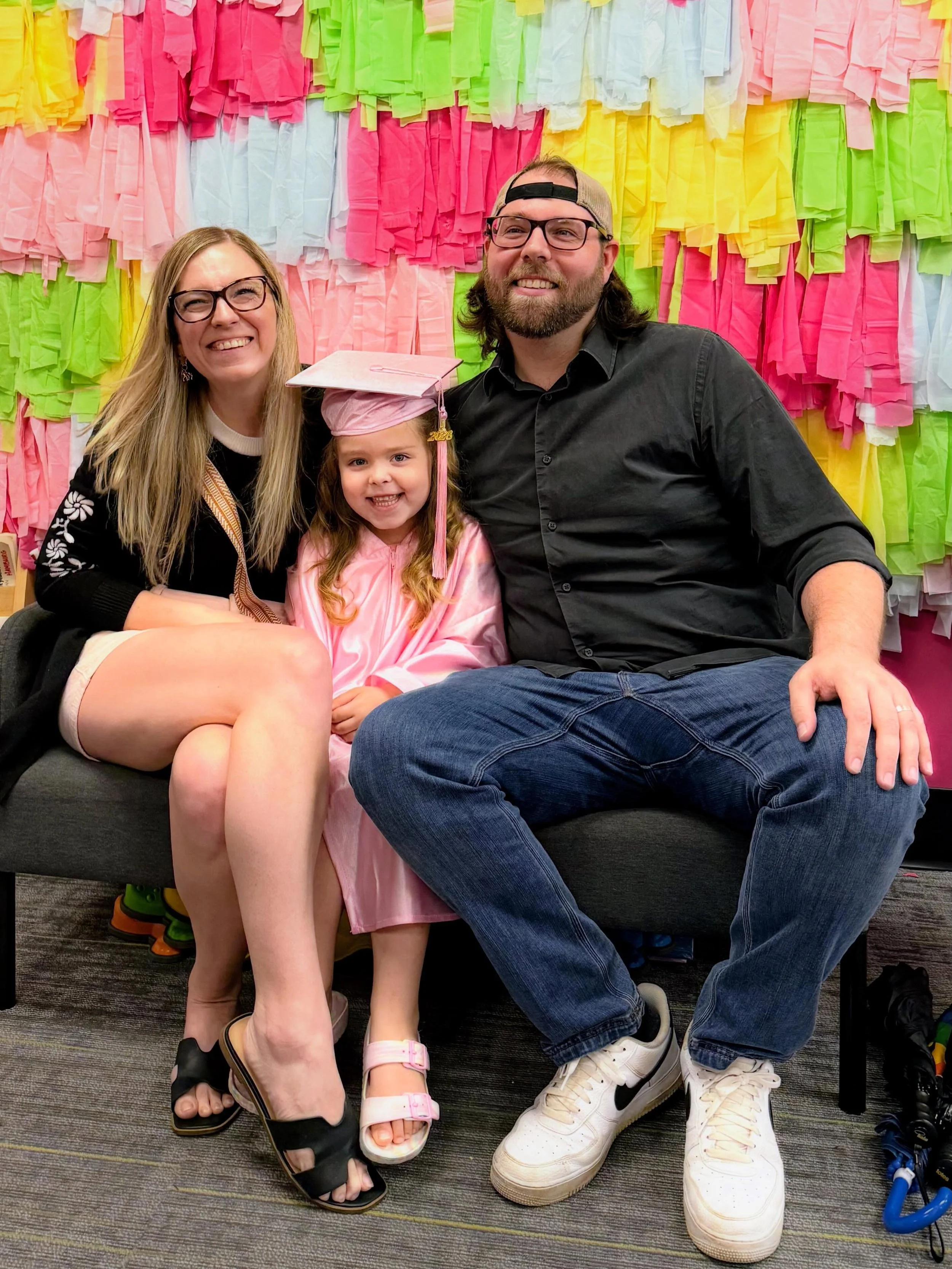 We have a preschool graduate! So proud of this sweet, amazing girl! 🎓🥳💕