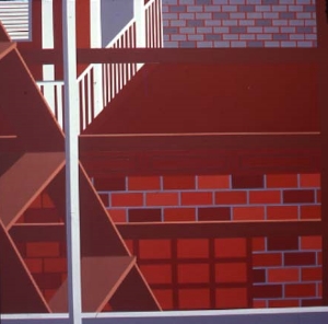 Across The Way, 53" x 53", Acrylic