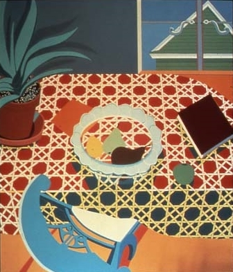 Still Life with Aloe, 80" x 70", Acrylic