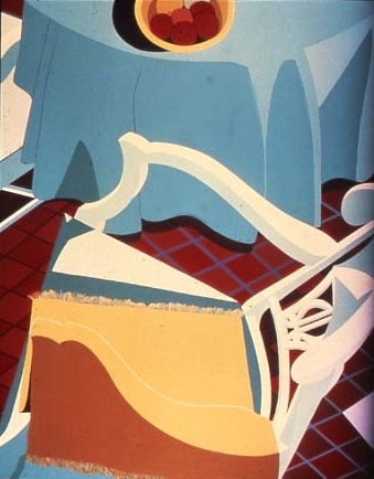 Interior with Chair, 80" x 66", Acrylic