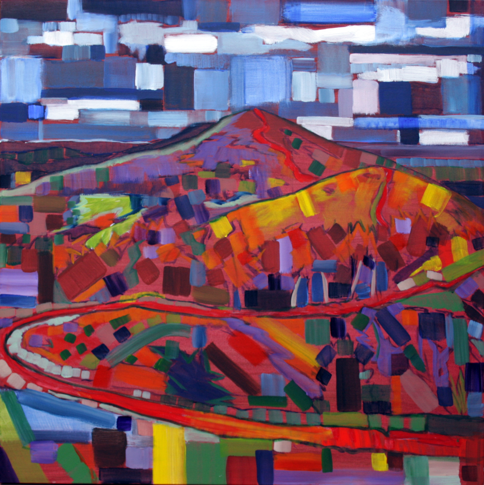 'The Lost Afternoon', original acrylic on box canvas, 27" x 27", SOLD