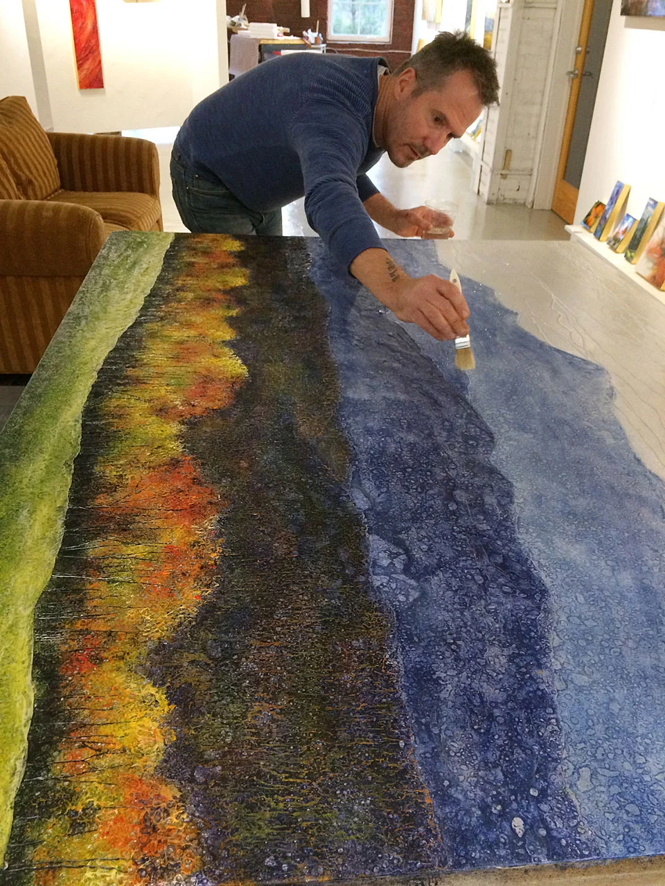 St. Claire Art Oil Paintings The Process Asheville, NC — St