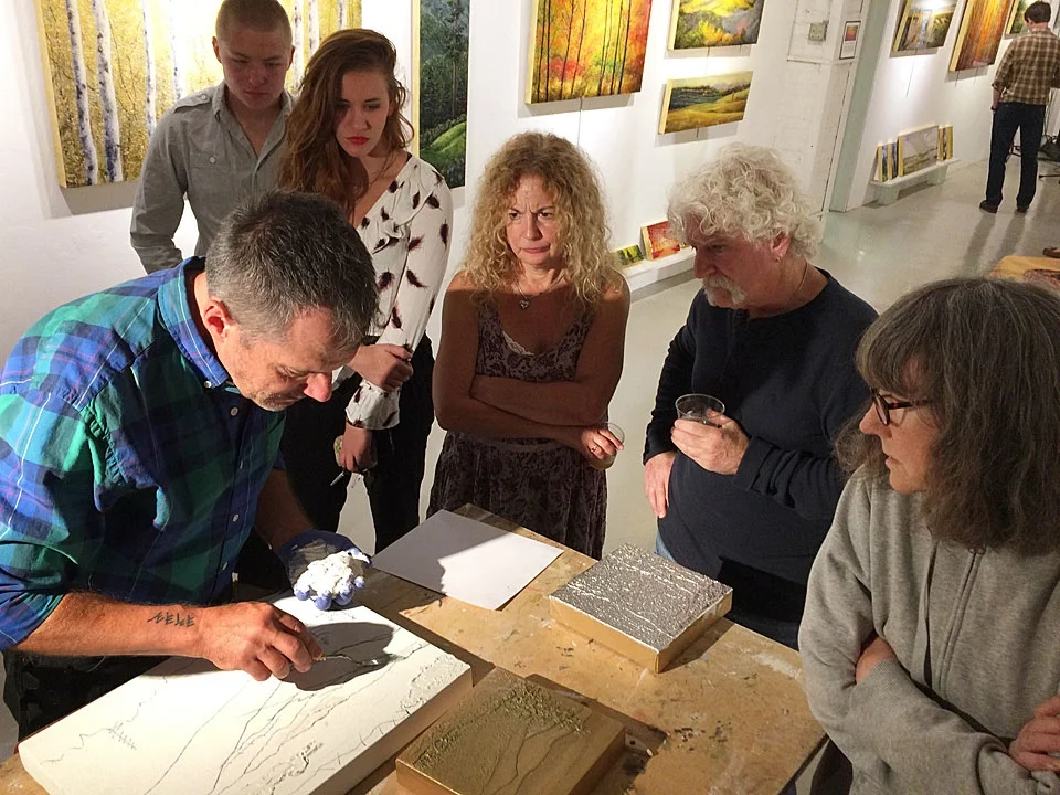 St. Claire Art Oil Paintings The Process Asheville, NC — St