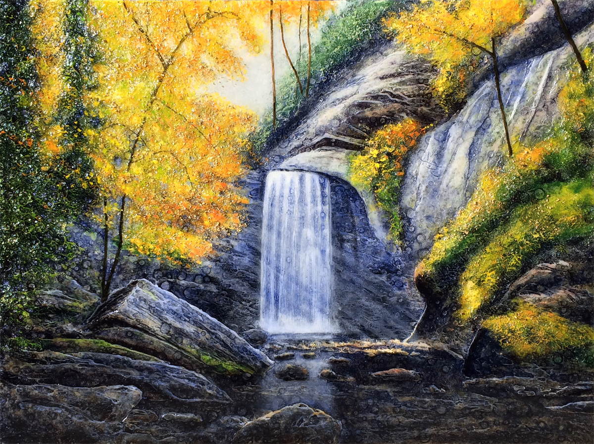 "Rainbow Falls" (18" x 24")